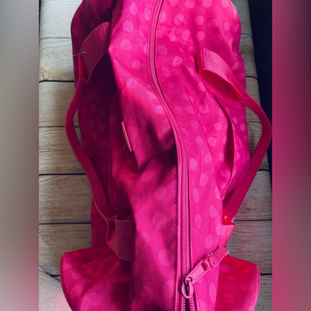 Thirty one jr rec duffle bag pink lotsa dots